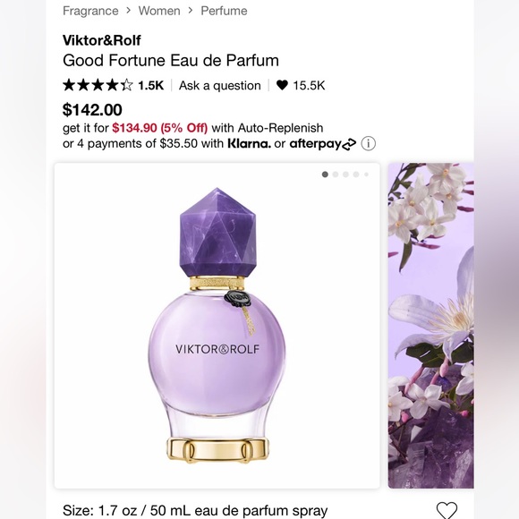 GOOD FORTUNE | Viktor & Rolf | Eau De Parfum 1.7 oz, 50 ML - Picture 4 of 4